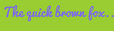 Image with Font Color 7B68EE and Background Color 9ACD32